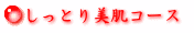 しっとり美肌コース