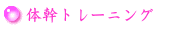 体幹トレーニング